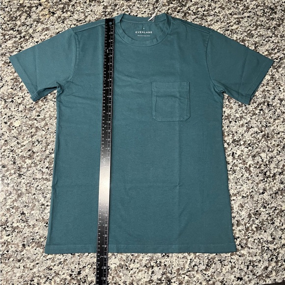 Everlane Shirt XS Premium Weight Pocket Tee Blue - Picture 6 of 7